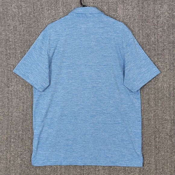 Vineyard Vines Performance Golf Polo Shirt Mens Large Heather Blue Short Sleeve - Picture 7 of 13